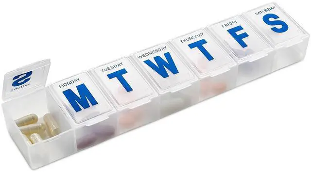 Main image of MEDca Weekly Pill Organizer, 7-Day Pill Planner Extra Large