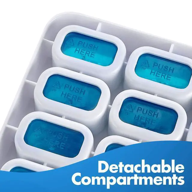 Alt view image 6 of 7 - Monthly Pill Organizer - (Pack of 2) 31 Day Pill Organizer with Large Removable Medication Pods, Portable Pill Case Box and Holder for Daily Medicine and Vitamins, Great for Travel