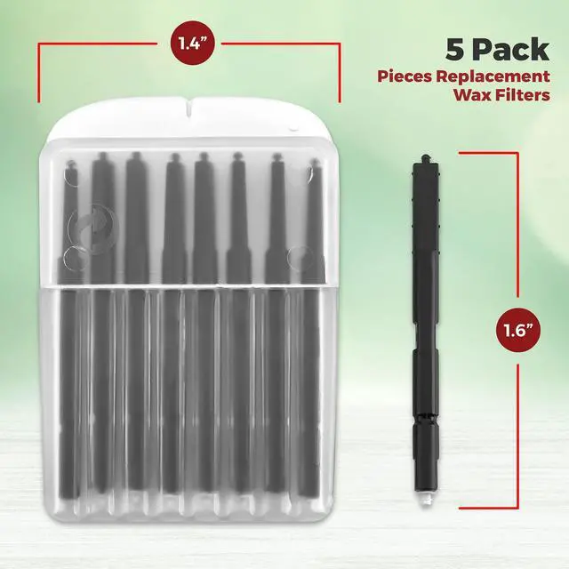Alt view image 6 of 7 - MEDca Hearing Aid Ear Wax Guard Filters - 5 Pack/40 Pieces Replacement Wax Filters Prevent Cerumen Dust and Grease Build Up Compatible w/Phonak, Resound, Widex, Unitron and Jungle Care Hearing Aids