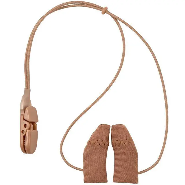 Alt view image 7 of 7 - Hearing Aid Protectors and Clip - Corded Fabric Cover with Clasp Protects from Dirt Dust Sweat & Moisture Reduces Wind Noise & Prevents Loss Fits Most (1-Inch, 1.25-Inch, 2-Inch) BTE Devices