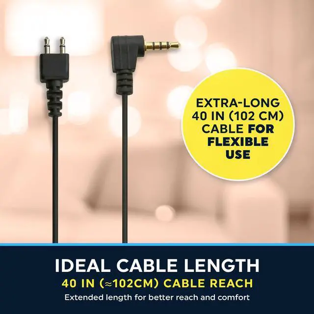 Alt view image 6 of 7 - MEDca 2.5mm Hearing Aid Replacement Cord w/ 2-Pin Receiver & Earbud Set - Compatible with Pocket Hearing Aid Cable for Body Worn Sound Amplifiers - Personal Hearing Amplifier Accessory & 3 Ear Domes