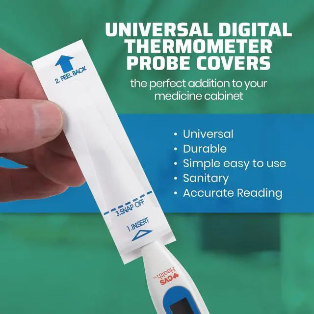 Alt view image 7 of 7 - Thermometer Probe Covers - Pack of 100 - Universal and Disposable Probe Cover Box for Digital Thermometer