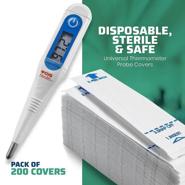 Alt view image 7 of 7 - MEDca Digital Thermometer Probe Covers, Pack of 200 - Universal Disposable Oral, Rectal and Underarm Thermometer Sleeves for Home, Clinic and Pet Use