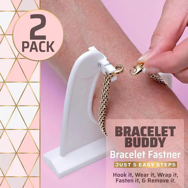 Alt view image 2 of 7 - MEDca Bracelet Buddy Jewelry Helper, 2 Pack - One Handed Bracelet and Watch Fastening Aid for Arthritis, Weak Hands and Limited Dexterity