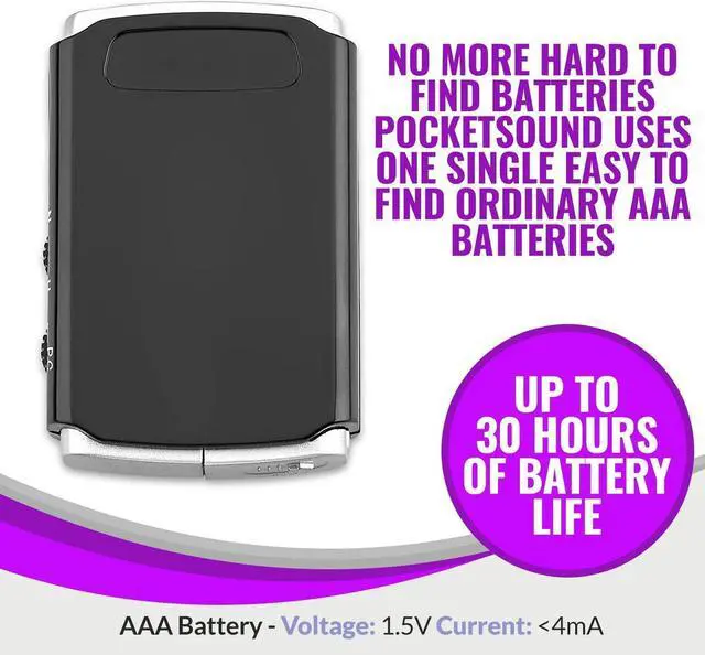 Alt view image 2 of 7 - Sound Amplifier - Pocket Sound Voice Enhancer Device with Duo Mic/Ear Plus Extra Headphone and Microphone Set, Personal Hearing Amplifier Device by MEDca