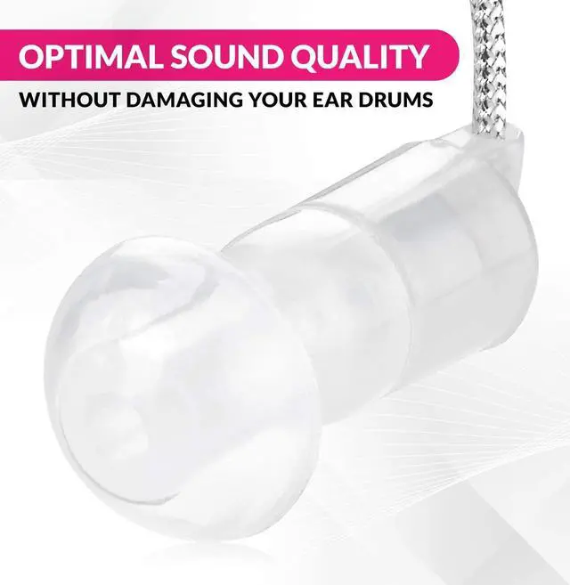 Alt view image 6 of 7 - Hearing Amplifier - Set of 2 - Best Hearing Amplifiers That Fit Comfortable Behind The Ear for Women, Small & Discreet BTE Personal Sound Amplifier Pair (Pink)