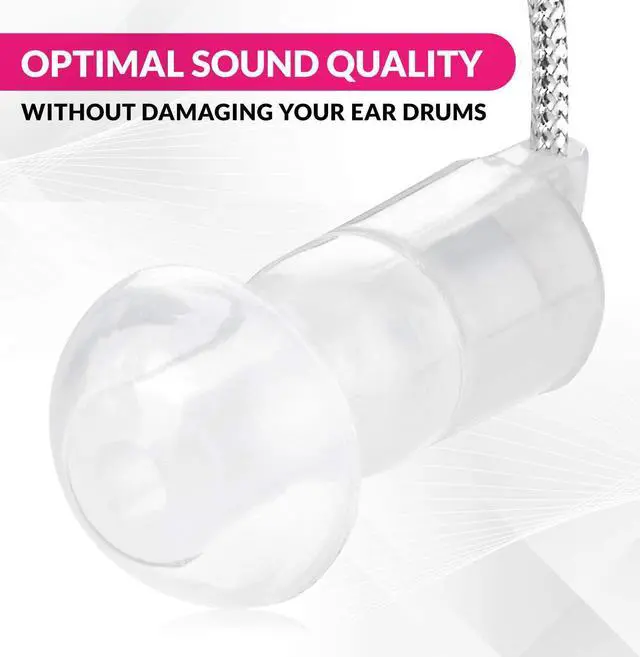 Alt view image 6 of 7 - Hearing Amplifier - Set of 2 - Best Hearing Amplifiers That Fit Comfortable Behind The Ear for Women, Small & Discreet BTE Personal Sound Amplifier Pair (Pink)