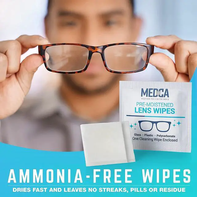 Alt view image 3 of 7 - Premoistened Lens and Glass Cleaning Wipes - Portable Travel Cleaner for Glasses, Camera, Cell Phone, Smartphone, and Tablet - Disposable, Quick Drying, Streak Free - Individually Wrapped, Pack of 100