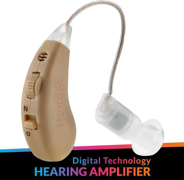 Alt view image 2 of 7 - Premium BTE Hearing Amplifiers - Digital Ear Amplification Device Pair and Rechargeable Behind the Ear Hearing Amplifier Set with Sound Amplification for the Hard of Hearing by MEDca