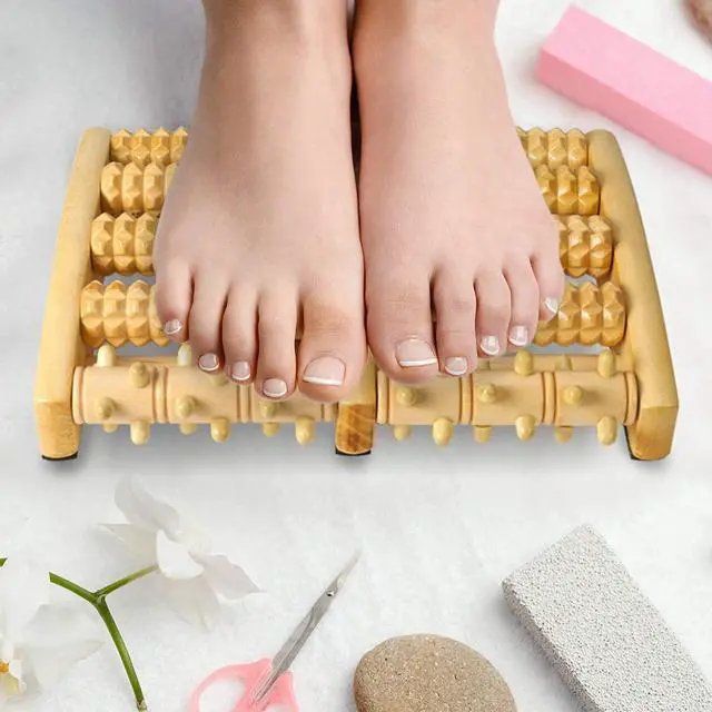 Alt view image 7 of 7 - Dual Foot Massager Roller - (Large) Feet, Arch and Heel Pain, Plantar Fasciitis Relief Help Improve Circulation and Acupressure Reflexology Machine Tool by MEDca