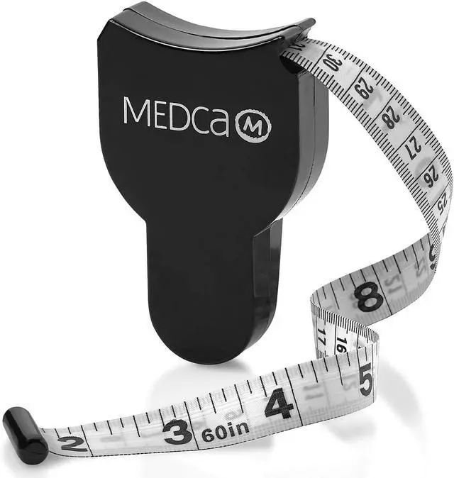 Alt view image 2 of 7 - Body Fat Caliper and Measuring Tape for Body - Skin Fold Body Fat Analyzer and BMI Measurement Tool by MEDca