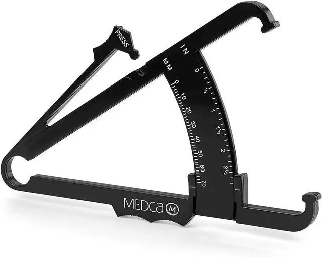 Alt view image 4 of 7 - Body Fat Caliper and Measuring Tape for Body - Skin Fold Body Fat Analyzer and BMI Measurement Tool by MEDca
