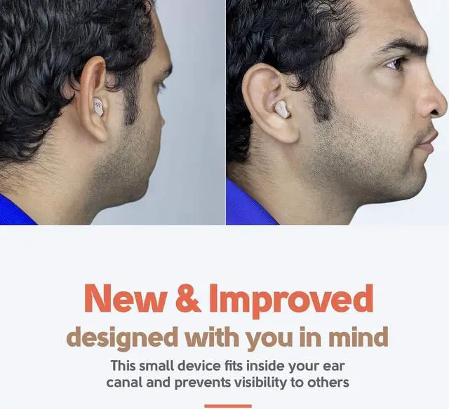 Alt view image 6 of 7 - Hearing Amplifier Set - Mini ITC (in-The-Canal), in Ear Personal Hearing Amplification and Digital Sound Enhancer PSAD (Pair) Extra Small Upgraded Second Generation Design by MEDca
