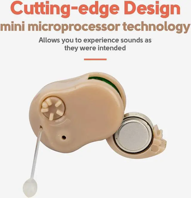 Alt view image 5 of 7 - Hearing Amplifier Set - Mini ITC (in-The-Canal), in Ear Personal Hearing Amplification and Digital Sound Enhancer PSAD (Pair) Extra Small Upgraded Second Generation Design by MEDca
