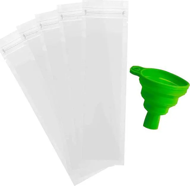 Alt view image 4 of 7 - Popsicle Bags with Funnel - 125 Pcs Disposable Otter Freeze Pop Molds, Zip Sealed Popsicle Pouches Bags for DIY Frozen Treats Smoothies Ice Pops - Create Healthy Homemade Snacks for Kids and Adults