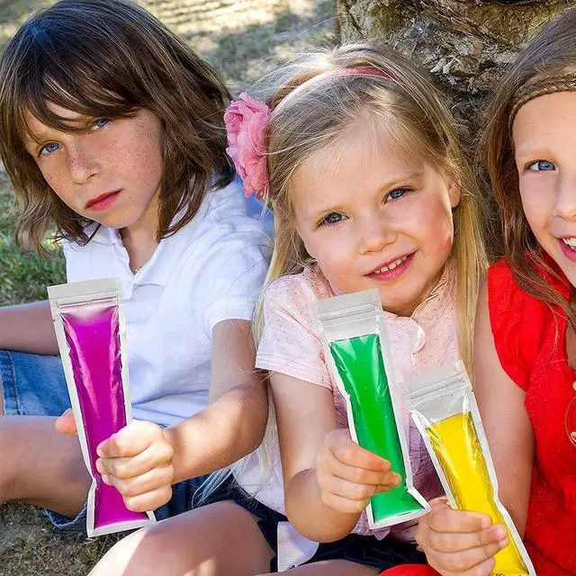 Alt view image 7 of 7 - Popsicle Bags with Funnel - 125 Pcs Disposable Otter Freeze Pop Molds, Zip Sealed Popsicle Pouches Bags for DIY Frozen Treats Smoothies Ice Pops - Create Healthy Homemade Snacks for Kids and Adults