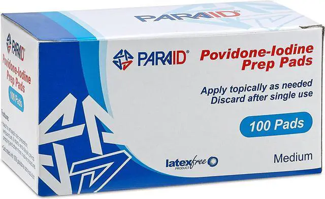 Alt view image 5 of 7 - Iodine Prep Pads - (Box of 100 Count) Iodine Prep Solution Pads, 10% Povidone Iodine Swabs for Individual Disinfecting Wipes, Disposable Cotton Antiseptic Surgical Pad for Wound Care, and First Aid