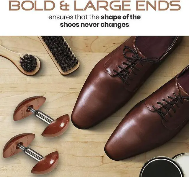 Alt view image 6 of 7 - MEDca Shoe Stretcher Total of 2 Stretchers, 1 Pair, Brown
