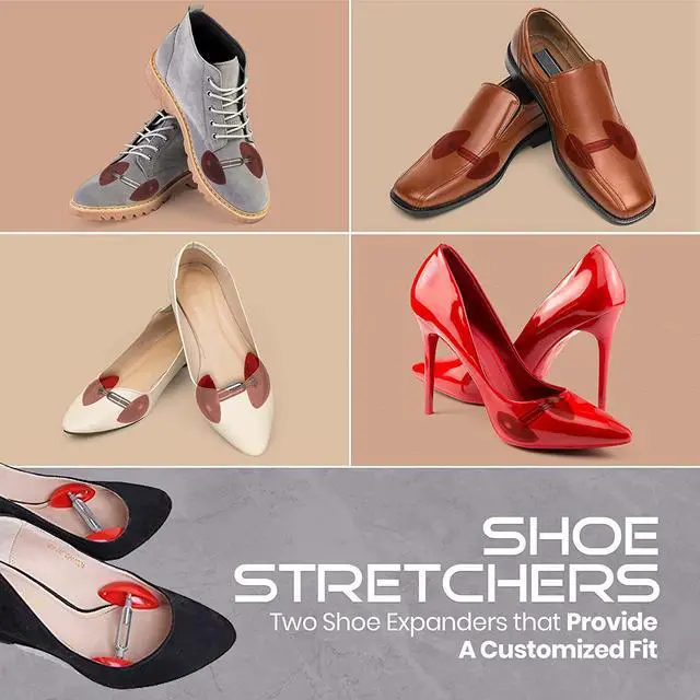 Alt view image 2 of 7 - Medca Amazing Shoe Stretcher - Unique Design - Lightweight & Handy - Strong & Durable Materials - Sold As a Pack Of 2 - Red
