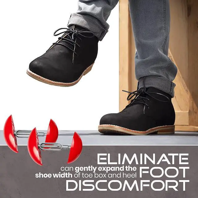 Alt view image 3 of 7 - Medca Amazing Shoe Stretcher - Unique Design - Lightweight & Handy - Strong & Durable Materials - Sold As a Pack Of 2 - Red