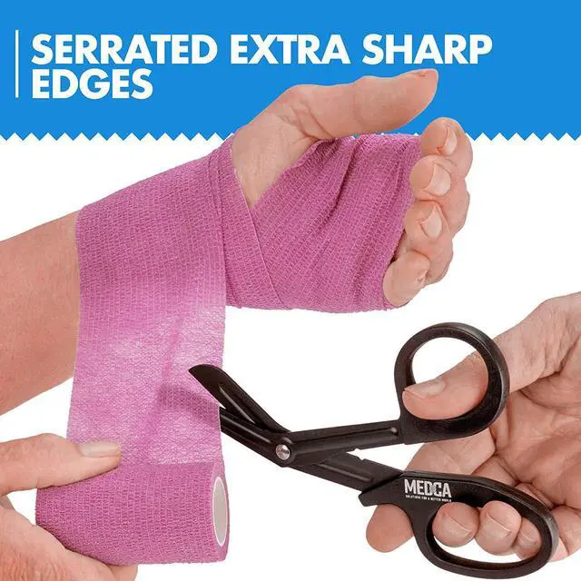 Alt view image 4 of 7 - Medical Bandage Scissors - Trauma Scissors and EMT First Responder Shears - Made with Premium Quality Stainless Steel for Nurse, Doctors, First Aid Supplies, 7.5 inch Length