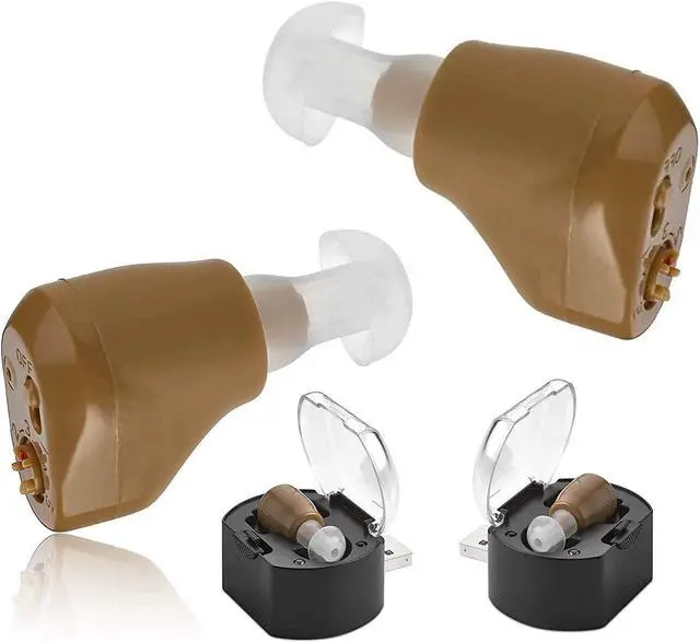 Main image of MEDca ITE Mini Ear Amplifier Rechargeable Microtron Set - So Small It's Barely Visible - (1 Pair)