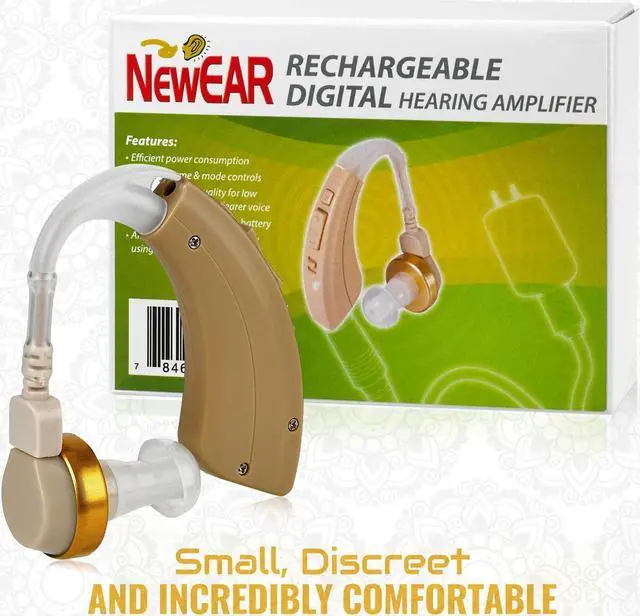 Alt view image 7 of 7 - MEDca Behind The Ear Sound Amplifier - Rechargable BTE Hearing Ear Amplification Device and Digital Sound Enhancer PSAD for The Hard of Hearing, Noise Reducing Feature
