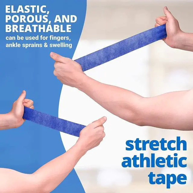 Alt view image 5 of 7 - Self Adherent Cohesive Wrap Bandages - (Pack of 12 Rolls) 1 Inch X 5 Yards with Strong Elastic and Colourful First Aid Tape for Sprain Swelling and Soreness on Wrist and Ankle (Rainbow Color)