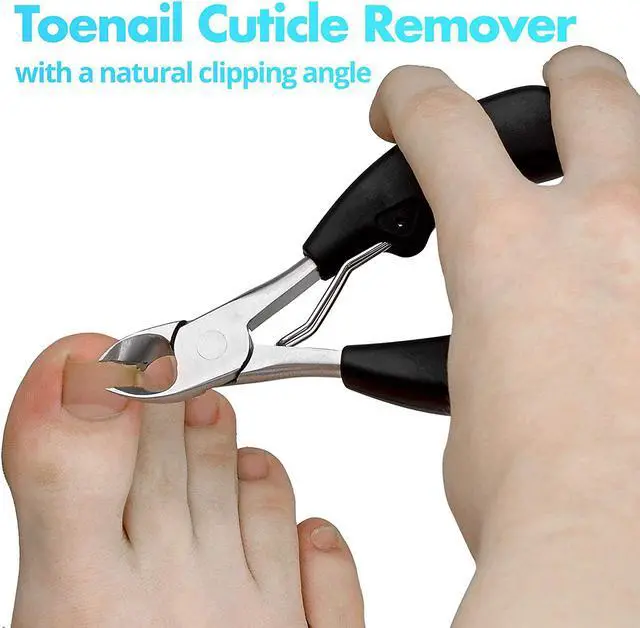 Alt view image 4 of 7 - Precision Toenail Clipper Tool - Premium Ingrown Toenail Cuticle Remover Trimmer and Thick Toenails Nipper, Surgical Grade Stainless Steel Nail Foot Treatment for Grooming Nail Care, Pedicure Tools