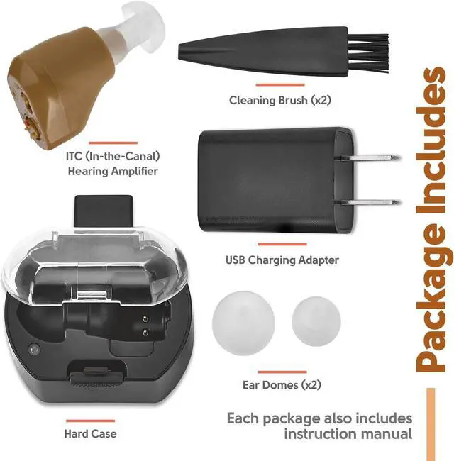 Alt view image 2 of 7 - MEDca ITE Rechargeable Personal Sound Mini Ear Amplifier