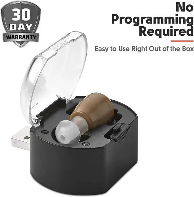 Alt view image 3 of 7 - MEDca ITE Rechargeable Personal Sound Mini Ear Amplifier