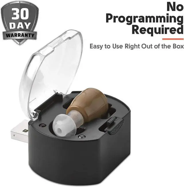 Alt view image 3 of 7 - MEDca ITE Rechargeable Personal Sound Mini Ear Amplifier
