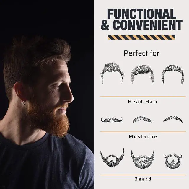 Alt view image 3 of 7 - Folding Wooden Comb - 100% Solid Beech Wood - Fine Tooth Pocket Sized Beard, Mustache, Head Hair Brush Combs for Men Perfect for All Hair Types - Travel, Styling & Detangler
