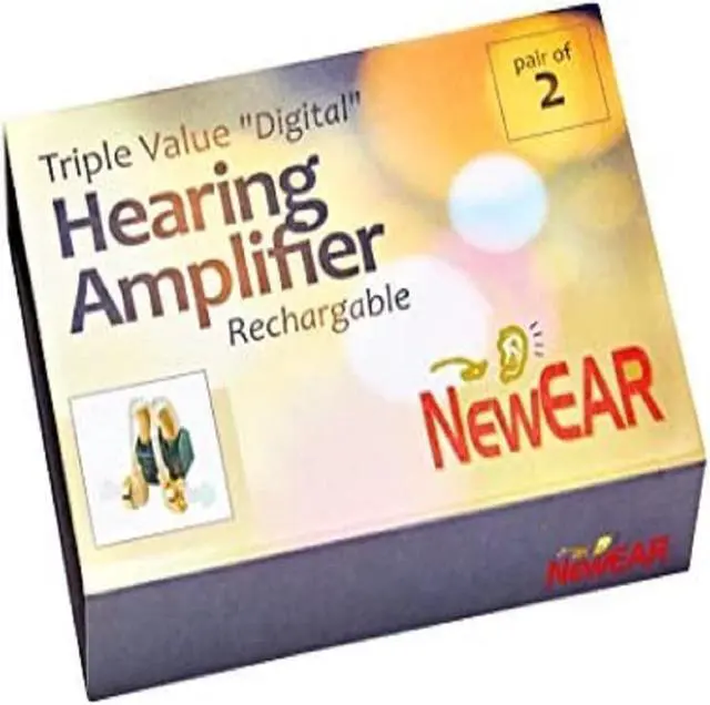 Alt view image 7 of 7 - Pair of 2 MEDca Digital Hearing Aid - Behind the Ear - Rechargeable for Left or Right Ear