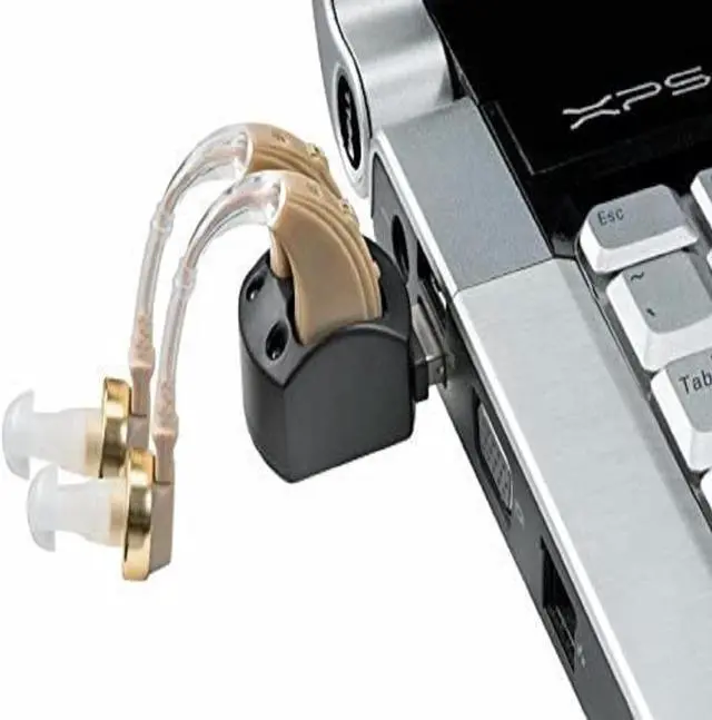 Alt view image 2 of 5 - Pair of 2 MEDca Digital Hearing Aid - Behind the Ear - Rechargeable for Left or Right Ear