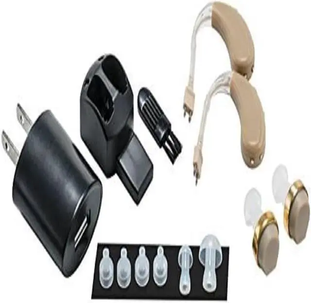 Alt view image 5 of 7 - NewEar - Great Value Digital Hearing Amplifier - Behind the Ear - Rechargeable, comes with Dual Chargers - Double Value Pair Pack Left and Right ear Specific