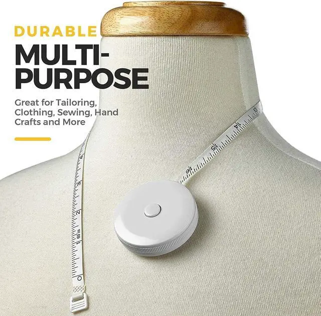 Alt view image 5 of 7 - Body Tape Measure -(4-Pack) Measuring Tape Fat Weight Monitors, (Inches & cm) Retractable Tape Measure Ruler for Accurate Body Fat Calculator Helps Calculate Fitness Body Measurements