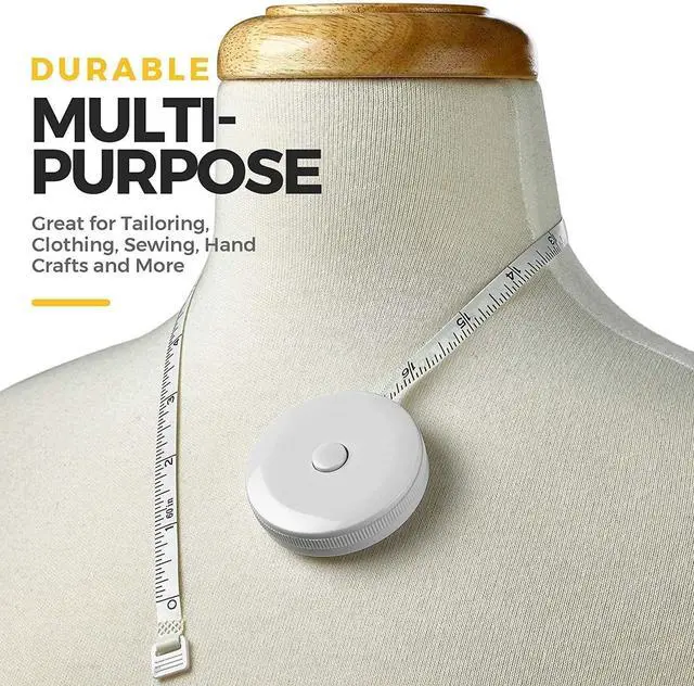 Alt view image 5 of 7 - Body Tape Measure -(4-Pack) Measuring Tape Fat Weight Monitors, (Inches & cm) Retractable Tape Measure Ruler for Accurate Body Fat Calculator Helps Calculate Fitness Body Measurements