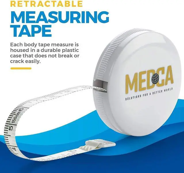 Alt view image 6 of 7 - Body Tape Measure -(4-Pack) Measuring Tape Fat Weight Monitors, (Inches & cm) Retractable Tape Measure Ruler for Accurate Body Fat Calculator Helps Calculate Fitness Body Measurements