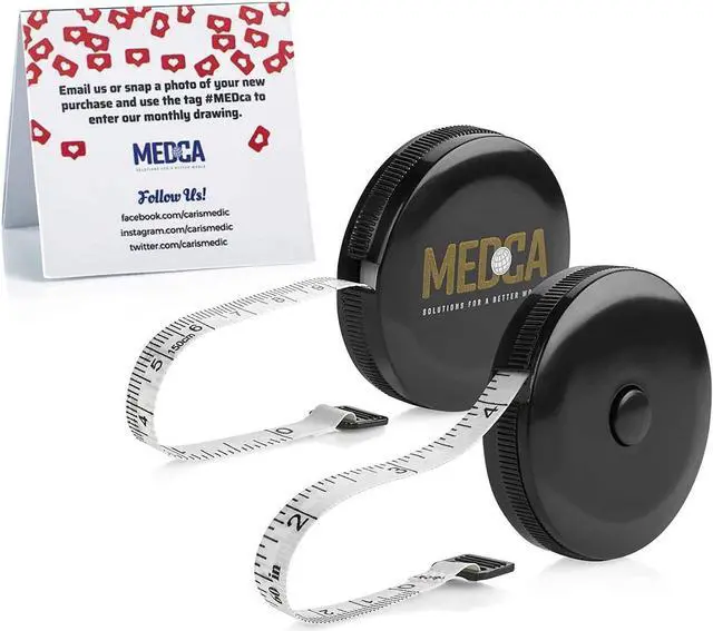 Alt view image 2 of 7 - Tape Measure for Body Measuring Tape - (Pack of 4) Dual Sided Inch and cm, Portable, Retractable Soft Ruler Tool for Measurements Body Fat, Fitness Sewing and Accurate Body Fat Calculator