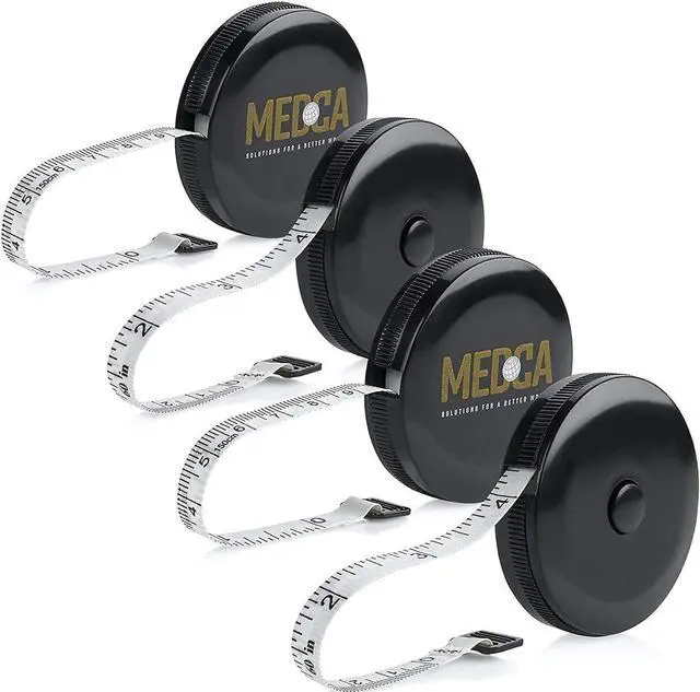 Main image of Tape Measure for Body Measuring Tape - (Pack of 4) Dual Sided Inch and cm, Portable, Retractable Soft Ruler Tool for Measurements Body Fat, Fitness Sewing and Accurate Body Fat Calculator