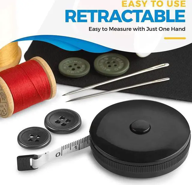 Alt view image 4 of 7 - Tape Measure for Body Measuring Tape - (Pack of 4) Dual Sided Inch and cm, Portable, Retractable Soft Ruler Tool for Measurements Body Fat, Fitness Sewing and Accurate Body Fat Calculator