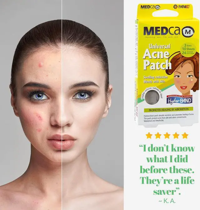 Alt view image 7 of 7 - MEDca Acne Pimple Master Patch Absorbing Cover 24 Count Three Sizes 10 Sheets