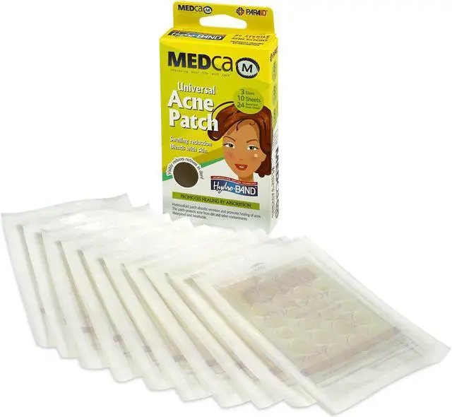 Main image of MEDca Acne Pimple Master Patch Absorbing Cover 24 Count Three Sizes 10 Sheets