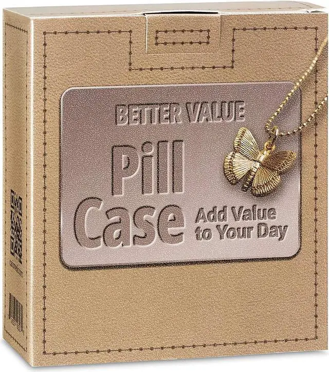 Alt view image 5 of 7 - Weekly Travel Pill Organizer - Prescription and Medication Wallet Pill Box Reminder, Pill Container Dispenser Case, Vitamin Caddy Organizer, for 4 Times A Day, 7 Days a Week