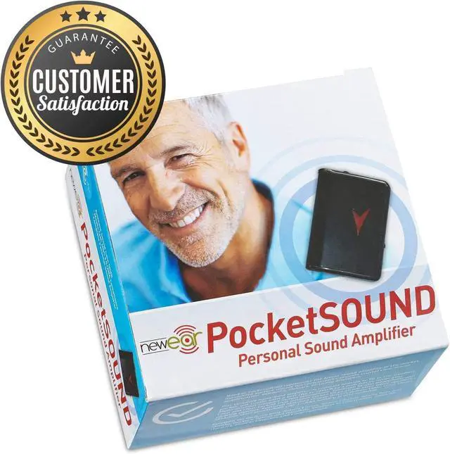 Alt view image 7 of 7 - Personal Sound Amplifiers - (2 Pack) Personal Audio Amplifier Device and Voice Enhancer Device for Sound Gain of 50dB, Up to 100 Feet Away, Pocket Hearing Devices
