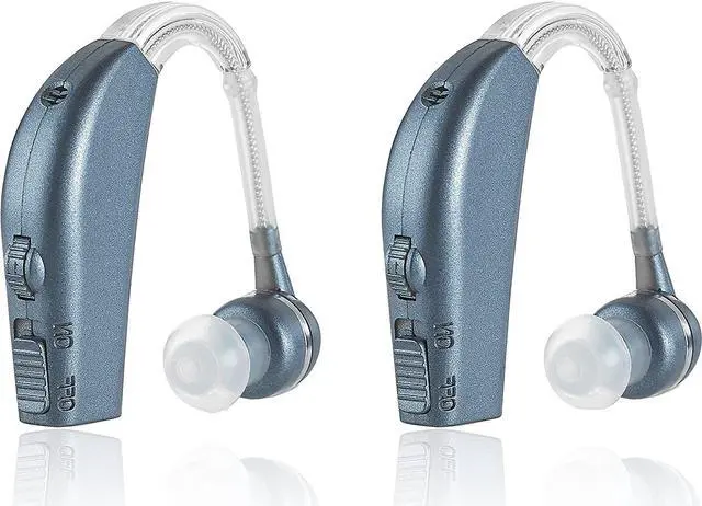 Main image of Digital Hearing Amplifier - Personal Hearing Enhancement Sound Amplifier Pair, Rechargeable Digital Hearing Amplifier with All-Day Battery Life, Modern Blue