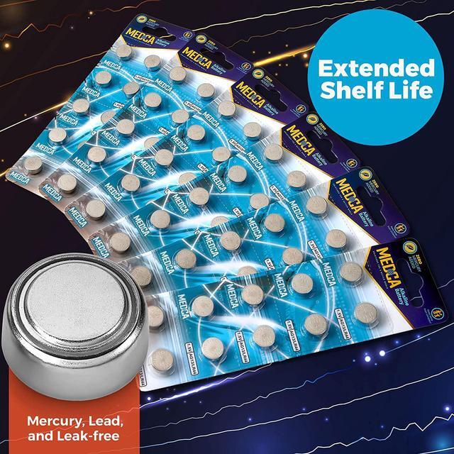 Alt view image 5 of 7 - MEDca LR44 Batteries 120 Count P/k 1.5V Alkaline Hearing Aids Amplifiers