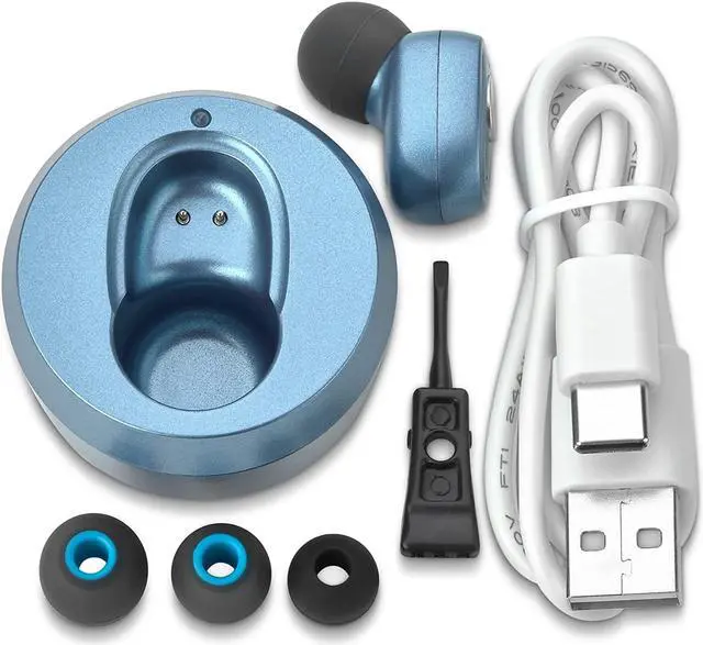 Alt view image 6 of 7 - Rechargeable Hearing Amplifier with Noise Cancelling, Digital Nano Sound Device for Seniors & Adults - ITC Personal Sound Amplifier - One Key Control & Low Sound Distortion Hearing Assist Device