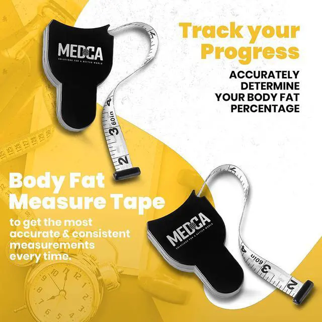 Alt view image 2 of 7 - Body Tape Measure - (2 Pack) Measuring Tapes for Body and Fat Weight Monitors, (Inches & CM) Retractable Tape Measure Ruler for Accurate Body Fat Calculator Helps Calculate Fitness Body Measurements